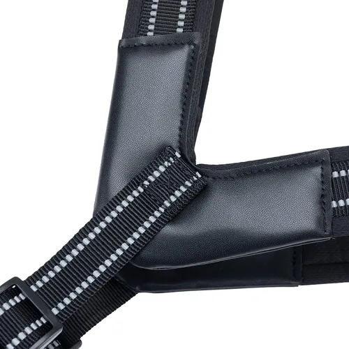 Miniatura 8 de EXCELLENT ELITE SPANKER Arnés sin tirones para perro, chaleco reflectante ajustable, suave acolchado, correa para el pecho de fácil mascota con Negro