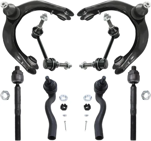 Miniatura 169 de Detroit Axle - Kit de brazos de control de extremo delantero de 8 piezas para Dodge Dakota 00-04, Durango 00-03, 4 brazos de control superior e
