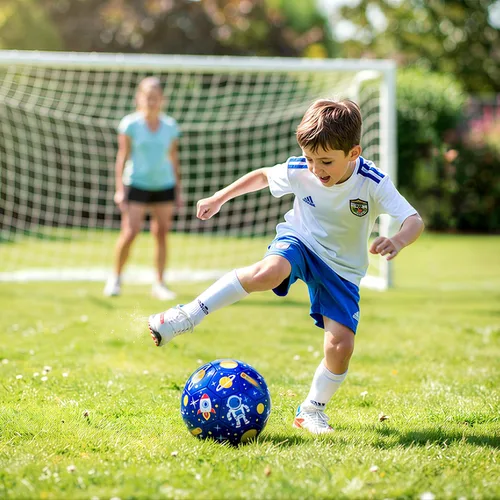 Miniatura 6 de Balón de fútbol tamaño 4, tamaño 3, tamaño 2 con bomba desinflada, juguetes de dinosaurio de unicornio con purpurina para niños pequeños