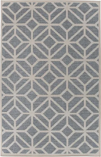 Miniatura 3 de Rugshop Alfombra geométrica contemporánea para interiores y exteriores, lavable para sala de estar, comedor y oficina, 7 pies 10 pulgadas x 10 pies