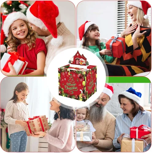 Miniatura 3 de Soportes para dinero de Navidad, caja sorpresa para dinero, kit de extracción de pastel de dinero, bolsas de Navidad para regalos con 30 cajas