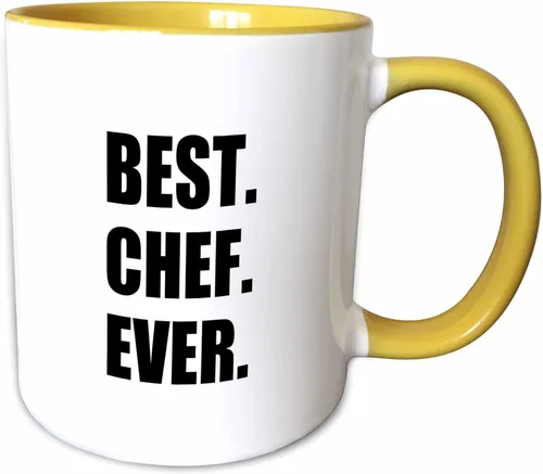 Miniatura 13 de 3dRose mug_179767_2 Best Chef Ever - Taza de cerámica con texto en inglés "Best Chef Ever" para fanáticos de la cocina y los más grandes del mundo
