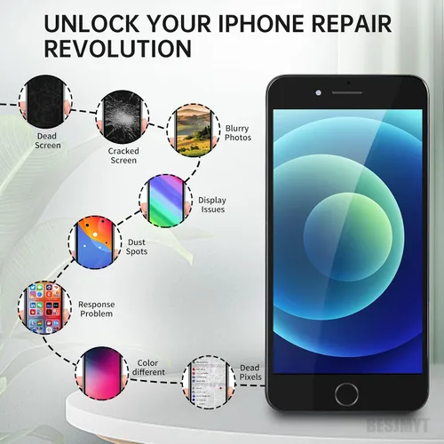 Miniatura 4 de Pantalla de repuesto para iPhone 7 Plus con botón de inicio de 5,5 pulgadas, color negro LCD Display Digitizer 3D Touch Full Assembly with Front