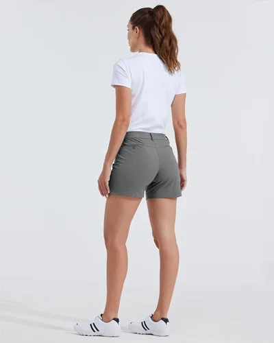 Miniatura 31 de Willit Pantalones cortos de golf de 4.5 pulgadas para mujer, de secado rápido, casuales, con bolsillos, resistentes al agua