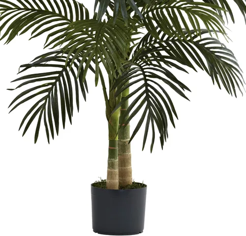 Miniatura 6 de Palmera de areca artificial de caña de oro Nearly Natural