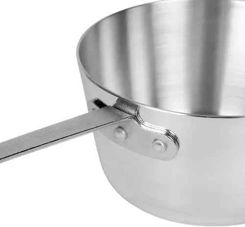 Miniatura 4 de TrueCraftware -Cacerola de 5-1/2 cuartos de galón con acabado de espejo de aluminio– Sartén de cocina Olla multiusos de uso cacerola utensilios