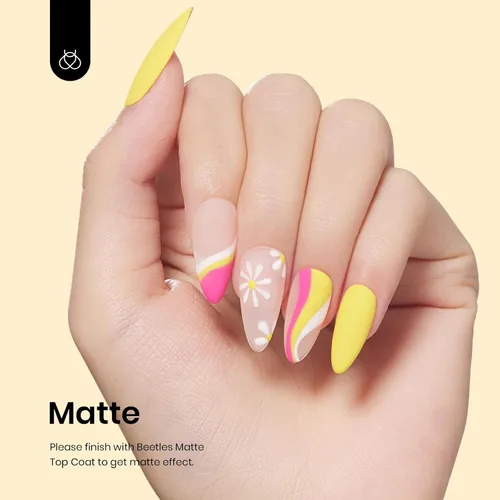 Miniatura 201 de Beetles - Esmalte de uñas de gel marrón – 0.5 onzas líquidas de esmalte de gel marrón oscuro, lámpara LED UV para uñas, regalo de manicura para I