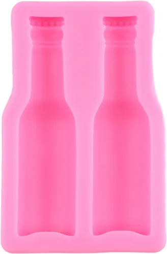 Miniatura 8 de Molde de silicona para botella de cerveza, molde de chocolate de fondant, para decoración de tartas, decoración de cupcakes, pasta de goma