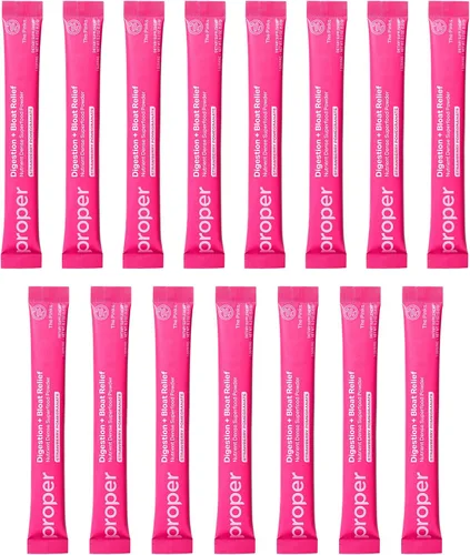 Miniatura 2 de Proper, The Pinks Digestión y Alivio de la Hinchazón. Mezcla de bebida con probióticos para la salud intestinal, prebióticos, raíz de remolacha
