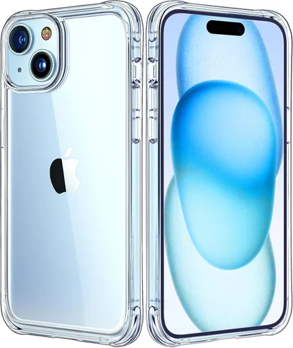 Miniatura 9 de Mkeke para Funda de iPhone 14 para iPhone 13 Funda Transparente Claro Amortiguadores de Choque Fundas para iPhone 13/14 Funda de Teléfono