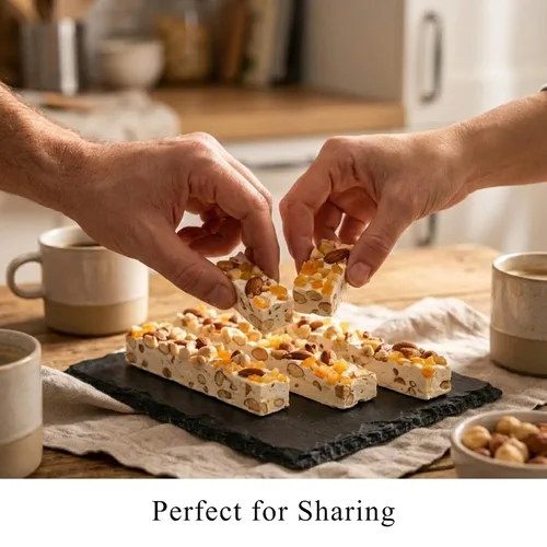 Miniatura 4 de Andy Anand - Cáscara de naranja suave, quebradizo, turrón, turrón de España rico en miel de flores silvestres. Prueba en cada bocado, fabricado