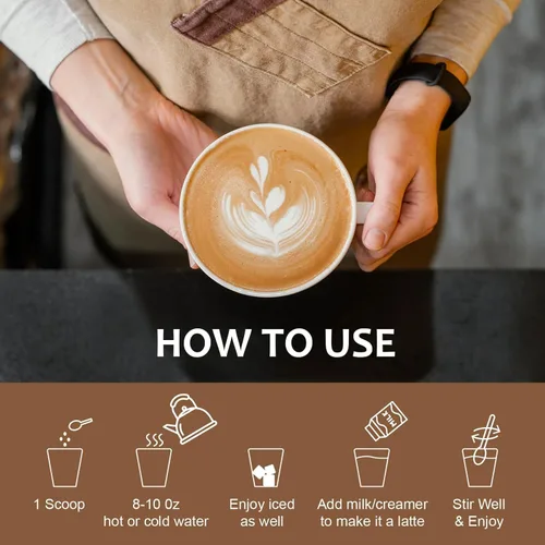 Miniatura 7 de Café de hongos, 6 hongos orgánicos con melena de león y café Cordyceps para energía sostenida, enfoque mental, digestión y apoyo inmunológico, café