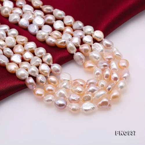 Miniatura 7 de JYX Pearl Collar infinito de 0.315-0.354 in multicolor barroco perla collar largo suéter collar 64", Perla, Perla