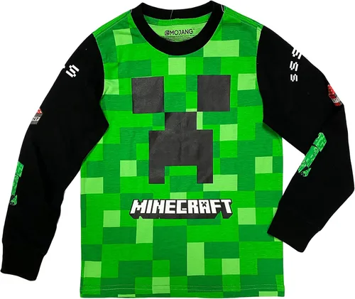 Miniatura 3 de Minecraft Creeper Boys Camiseta gráfica de manga larga