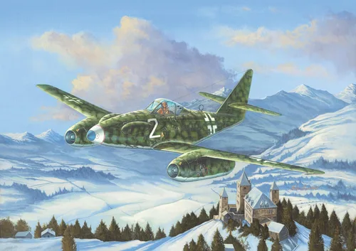 Miniatura 2 de Hobby Boss Messerschmitt Me 262A-1a/U3 Kit de construcción de modelo de avión