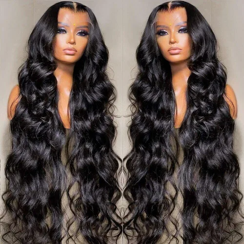 Miniatura 18 de Pelucas de cabello humano con encaje frontal 360 con cabello de bebé, pelucas de encaje frontal HD, densidad del 200%, pelucas de encaje frontal 360