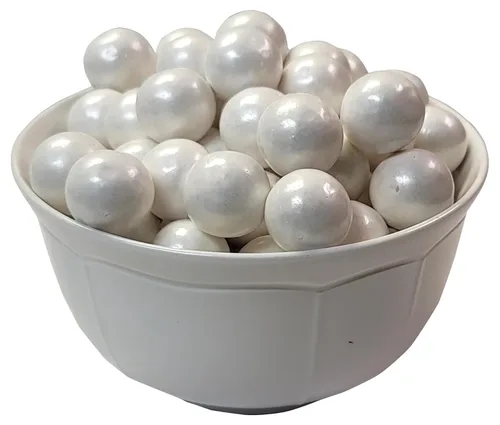 Miniatura 6 de White Pearl Gumballs - Bolsa a granel de 1 pulgada a 2 libras para eventos corporativos y bodas, deliciosas bolas de goma de mascar comestibles
