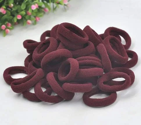 Miniatura 22 de Accesorios para el cabello para niñas y niños, bandas de goma para cola de caballo, bandas elásticas para el cabello (negro)