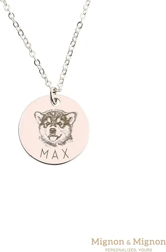 Miniatura 8 de MignonandMignon Personalized Gift for Women Pet Necklace Handmade Portrait Jewelry Custom Unique Actual Pet Portrait Necklace - LCN-AP