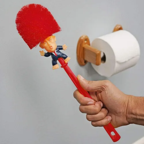 Miniatura 6 de Fairly Odd Novelties Donald Trump - Escobilla para inodoro, diseño de elefante, regalo político, color rojo