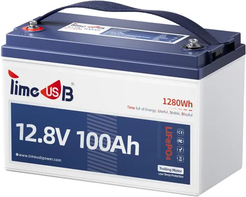 Miniatura 10 de Timeusb Batería de litio LiFePO4 de 12V 6Ah, recargable con más de 2000 ciclos, baja autodescarga y peso ligero, perfecta para autocaravanas
