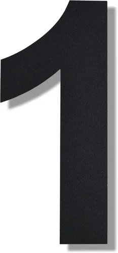 Miniatura 32 de BetLight Números Modernos Grandes para Casa - Número de Domicilio Flotante de Acero Inoxidable de 12 Pulgadas de Alto para Exterior/Negro/Número 8