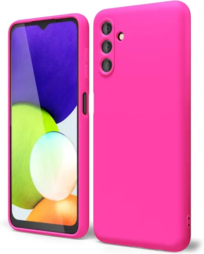 Miniatura 175 de oakxco Funda para teléfono Samsung Galaxy A12 con agarre de silicona líquida, linda delgada fina suave cubierta de gel de goma TPU lisa para mujeres