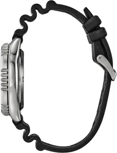 Miniatura 9 de Citizen Reloj Promaster Sea automático con correa de poliuretano para hombre, 3 manecillas, fecha y fecha, bisel giratorio, cristal de zafiro
