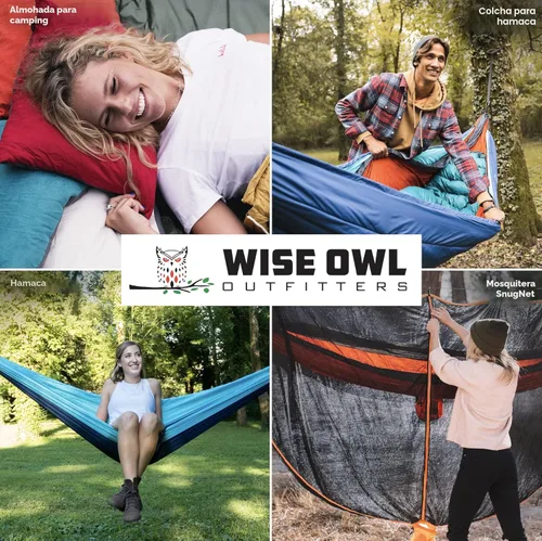 Miniatura 7 de Wise Owl Outfitters Hamaca de camping – Hamaca portátil de 500 libras con correas de árbol – viajes, mochileros, senderismo, equipo de campamento al