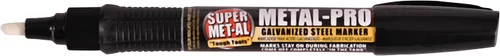 Super Met-Al 04049 Metal Pro - Marcador de pintura galvanizante, negro, 1 unidad (paquete de 1)