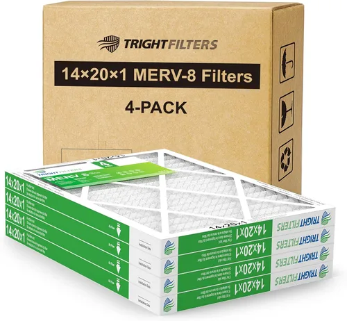 Miniatura 24 de TRIGHTFILTERS 12x12x1 Filtro de aire paquete de 6 unidades, duraderos filtros plisados MERV 8 para hogar HVAC CA y horno, filtro de aire compacto