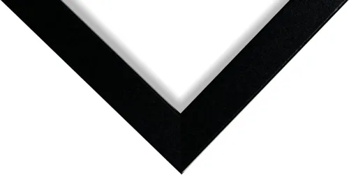 Miniatura 3 de Marco para fotos, póster, imágenes; de MDF madera compuesta color negro, plano, de 1.25 pulgadas. Lotes al mayoreo Marco único