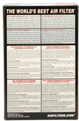 Miniatura 7 de K&N Filtro de Aire Universal con Pinzas de Alta Flujo Original de Toda la Vida: Alto Rendimiento, Premium, Lavable: Diámetro de Brida: 2.25