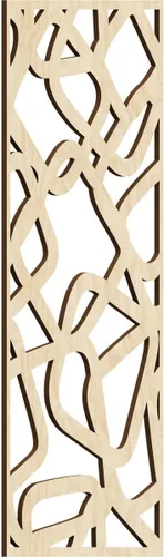 Miniatura 127 de Acme Paneles de pared decorativos de madera con calado, 9 3/8 pulgadas de ancho x 24 3/8 pulgadas de alto x 1/4 de alto, roble rojo