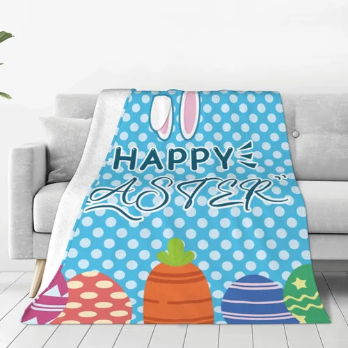 Miniatura 17 de Manta del día de San Patricio, manta decorativa de tréboles verdes irlandeses para primavera, 40 x 50 pulgadas, manta de franela suave para viajes