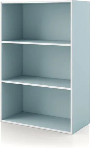 Miniatura 36 de Homes: Inside + Out Apexa - Estantería organizadora de almacenamiento de 2 cubos, estantería apilable de madera para cubos para organización