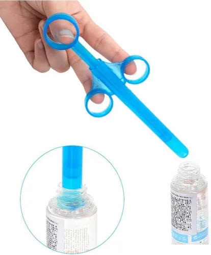 Miniatura 6 de Magik Aplicadores vaginales tubo lubricante personal aplicador de lubricante tirador de jeringas (1 paquete, negro)