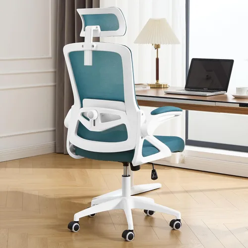 Miniatura 13 de Fizzin Silla de Oficina Ergonómica, Sillas de Computadora de 400 LBS con Soporte Lumbar Ajustable, Silla de Escritorio de Malla Transpirable Negro