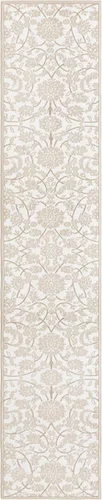 Miniatura 3 de Unique Loom Colección Rushmore Alfombra de Área - Taft (2' 6" x 13' 1" Corredor, Blanco Nieve/Beige)