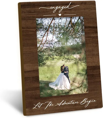 Miniatura 12 de Marco de fotos de compromiso para parejas recién casadas de 4 x 6, regalos de compromiso para parejas, regalo de recién casados, regalos de boda
