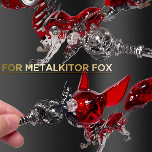 Miniatura 4 de Metalkitor Rompecabezas de metal 3D para adultos, varita mágica para Metalkitor Mantis gigante y modelo Big Fox, adorno Steampunk DIY - Rompecabezas
