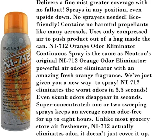 Miniatura 2 de Ni -712 Neutron Industries Orange Dry Mist 14oz (paquete de 2)
