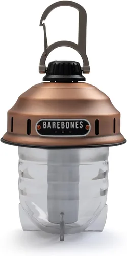Barebones Lámpara Colgante Beacon – Cobre, Linterna LED Recargable para Acampada con Brillo Ajustable – Linterna Colgante Resistente a la Intemperie