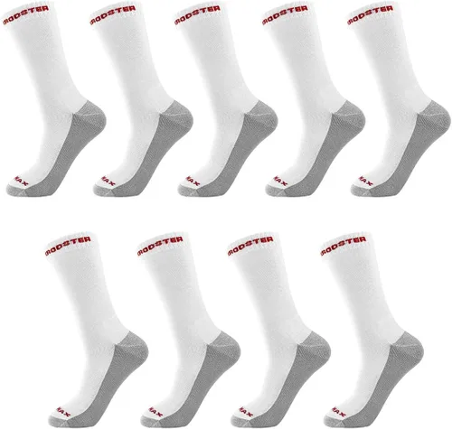 Miniatura 15 de ROCKROOSTER COOLMAX - Calcetines deportivos con control de humedad, duraderos y transpirables (paquete de 9)