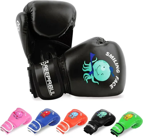 Miniatura 15 de Guantes de boxeo mejorados para niños y niñas de 3 a 8 años, guantes de boxeo para entrenamiento de niños, guantes de boxeo para niños, para saco
