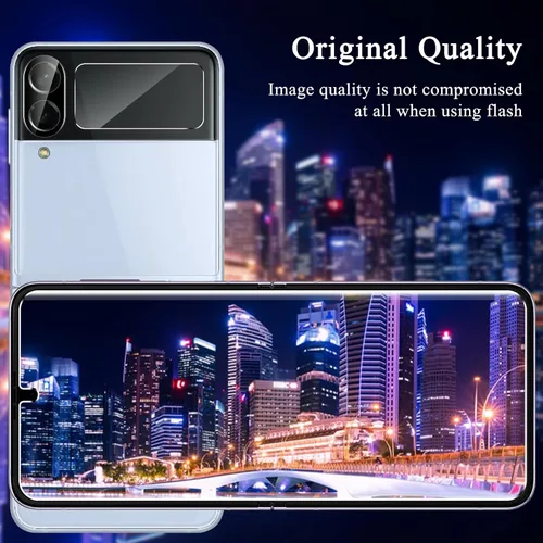 Miniatura 5 de Paquete de 6 protectores de pantalla para Samsung Galaxy Z Flip 4, protector de pantalla interno flexible EPU y protector de lente de cámara