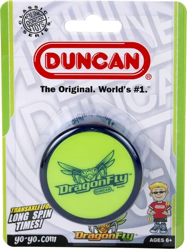 Miniatura 4 de Duncan Yoyó libélula - Azul con tapa verde, paquete de 1 Azul y verde
