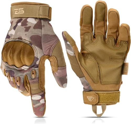 Miniatura 10 de Glove Station Guantes tácticos para hombre – Equipo de utilidad para pantalla táctil con protección dura de nudillos utilizados en motocicleta