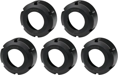 Miniatura 20 de ZAC ER32 Tuercas de sujeción 5 Uds. ER32-UM Tuercas de sujeción para mandril de fresado CNC, tornillo de rosca de torno M40x1.5