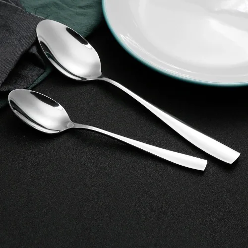 Miniatura 6 de Eslite Cucharas grandes de acero inoxidable de 12 piezas, 8 pulgadas